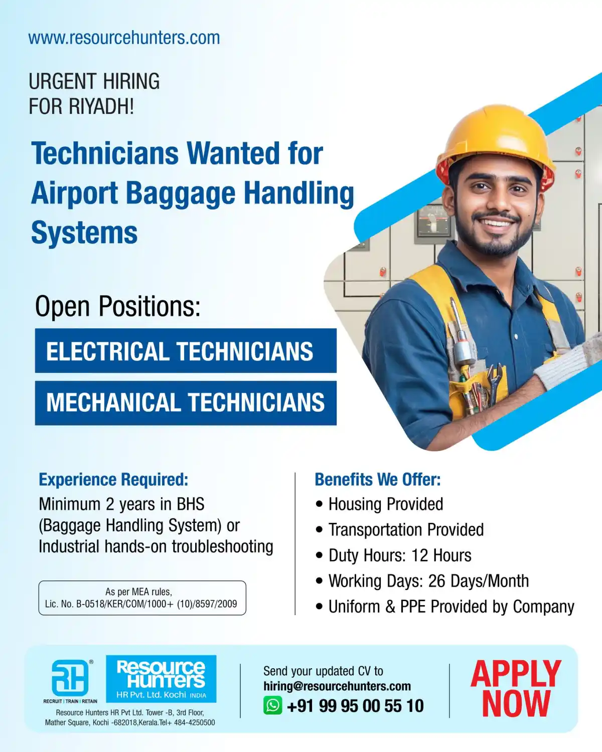 BHS Technicians – Riyadh