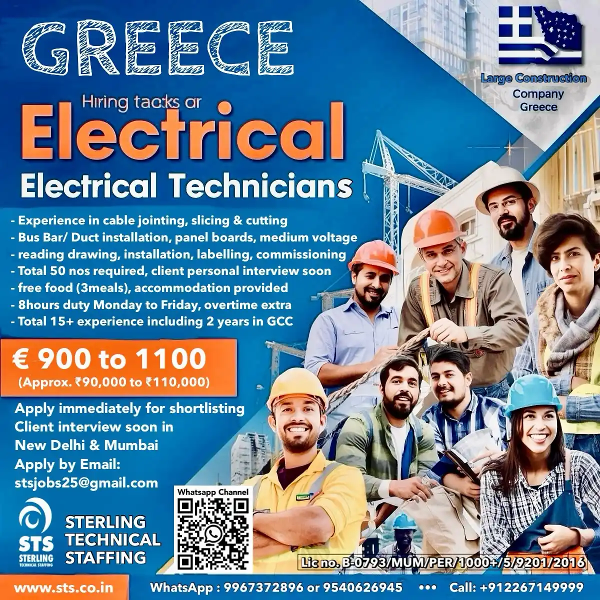 Electrical Tech Jobs Greece