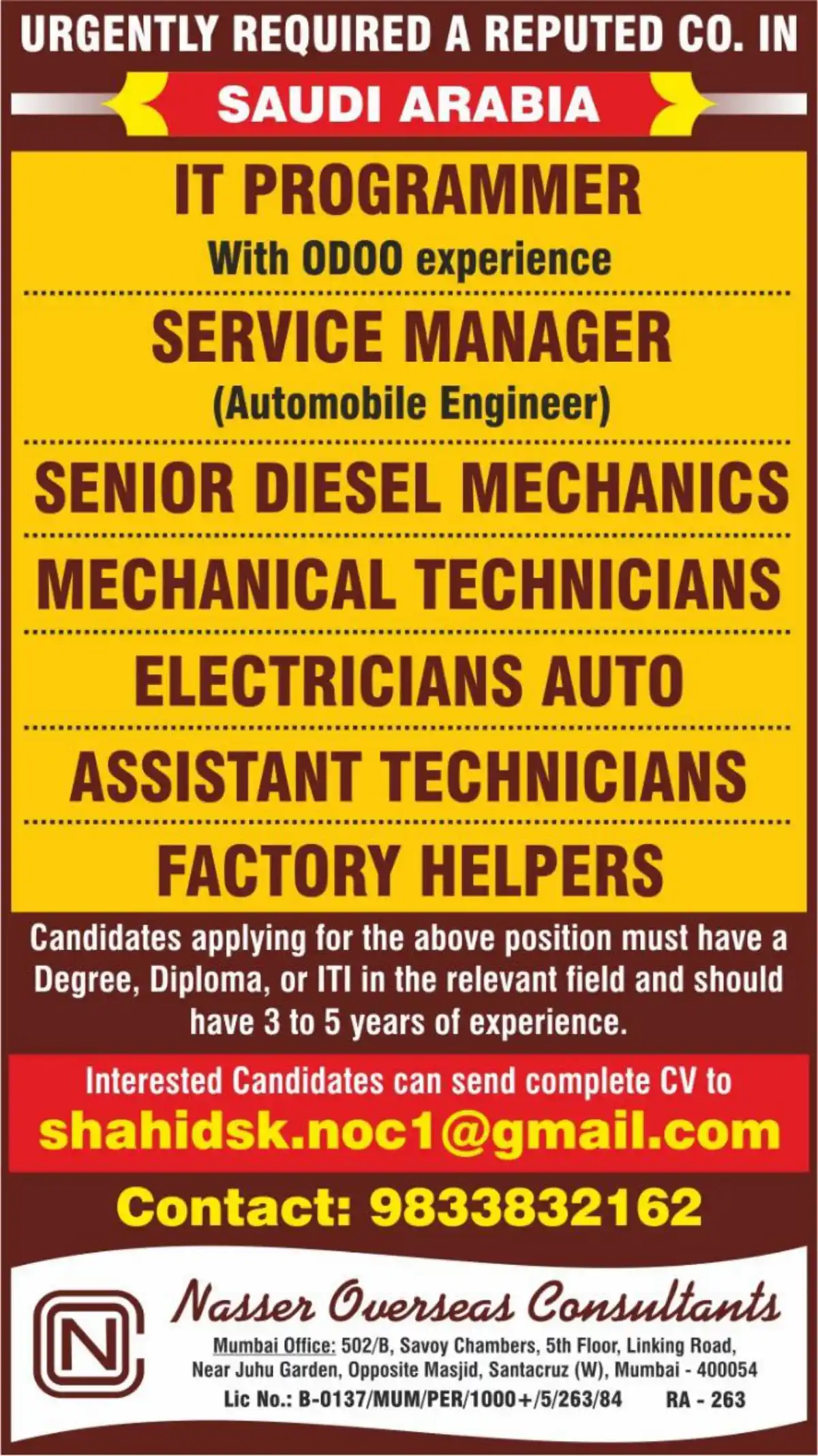 Saudi Arabia Jobs