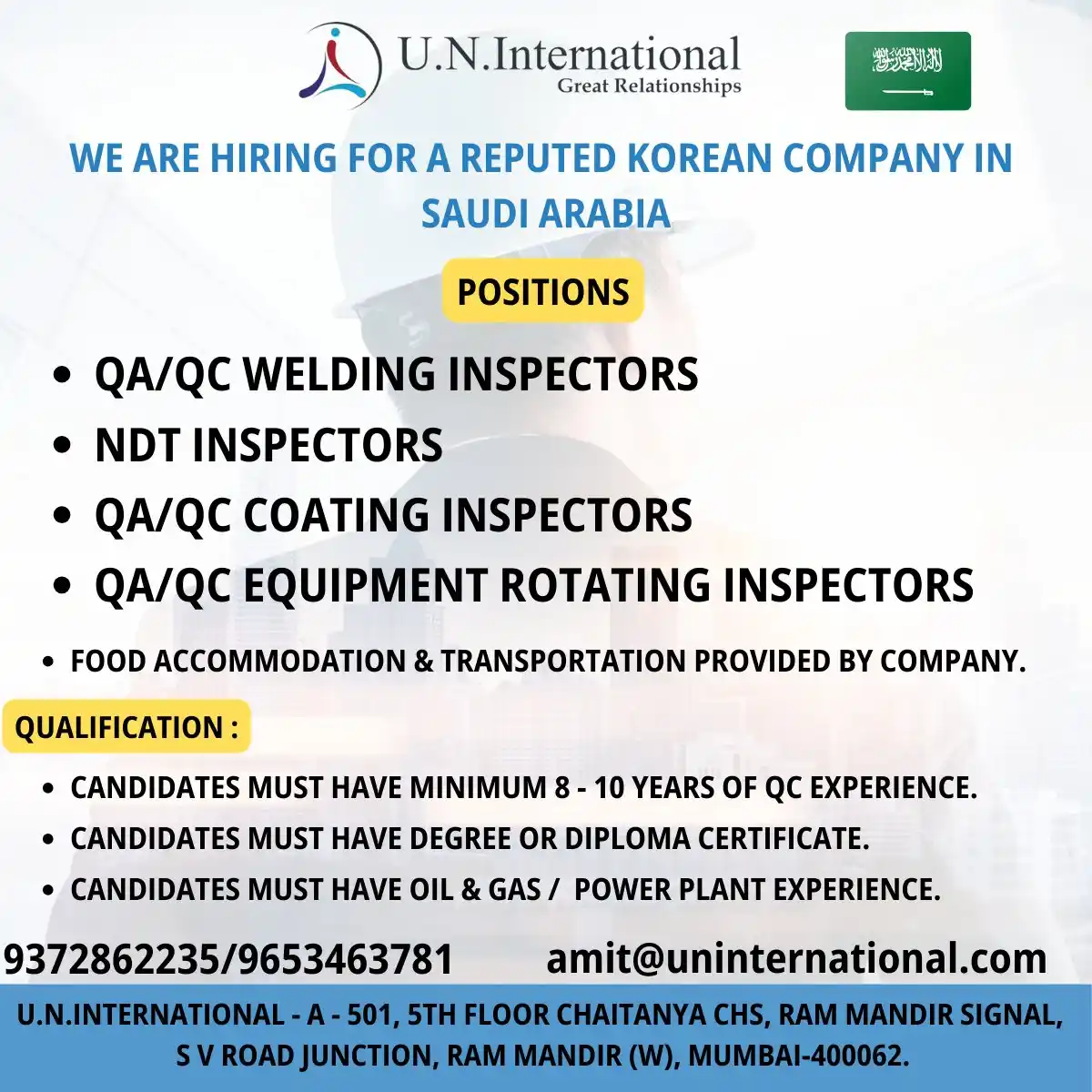 QA/QC Inspector Jobs