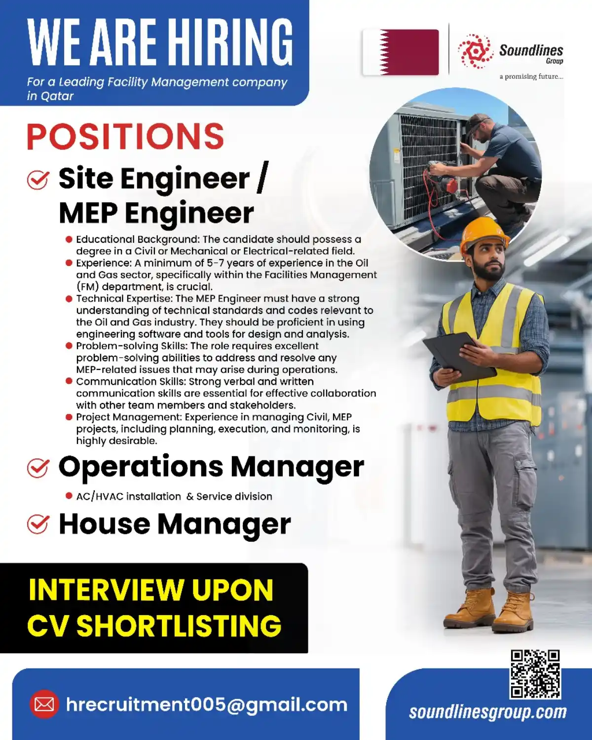 Hiring Facility Management Staff in Qatar