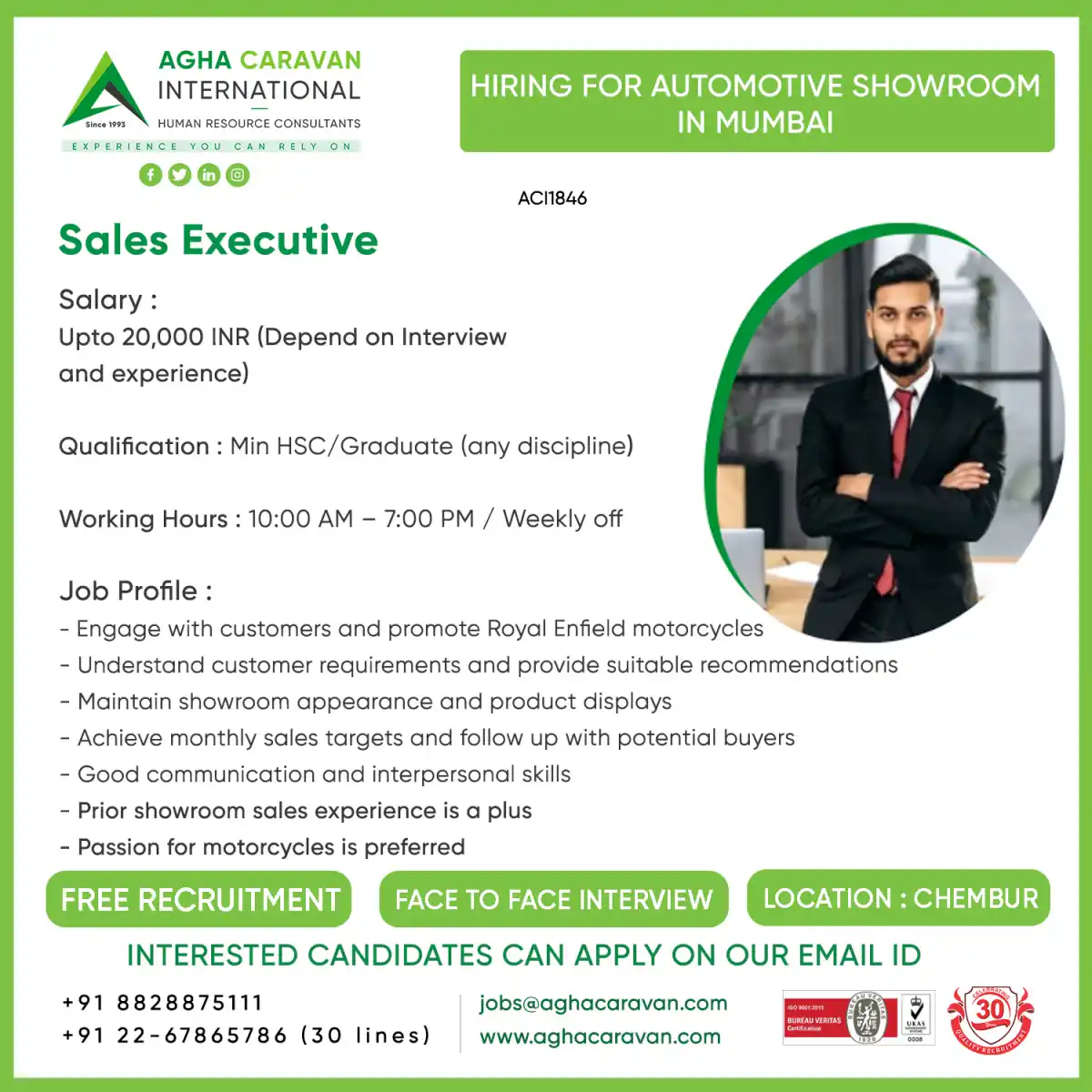 Sales Exec Job Mumbai