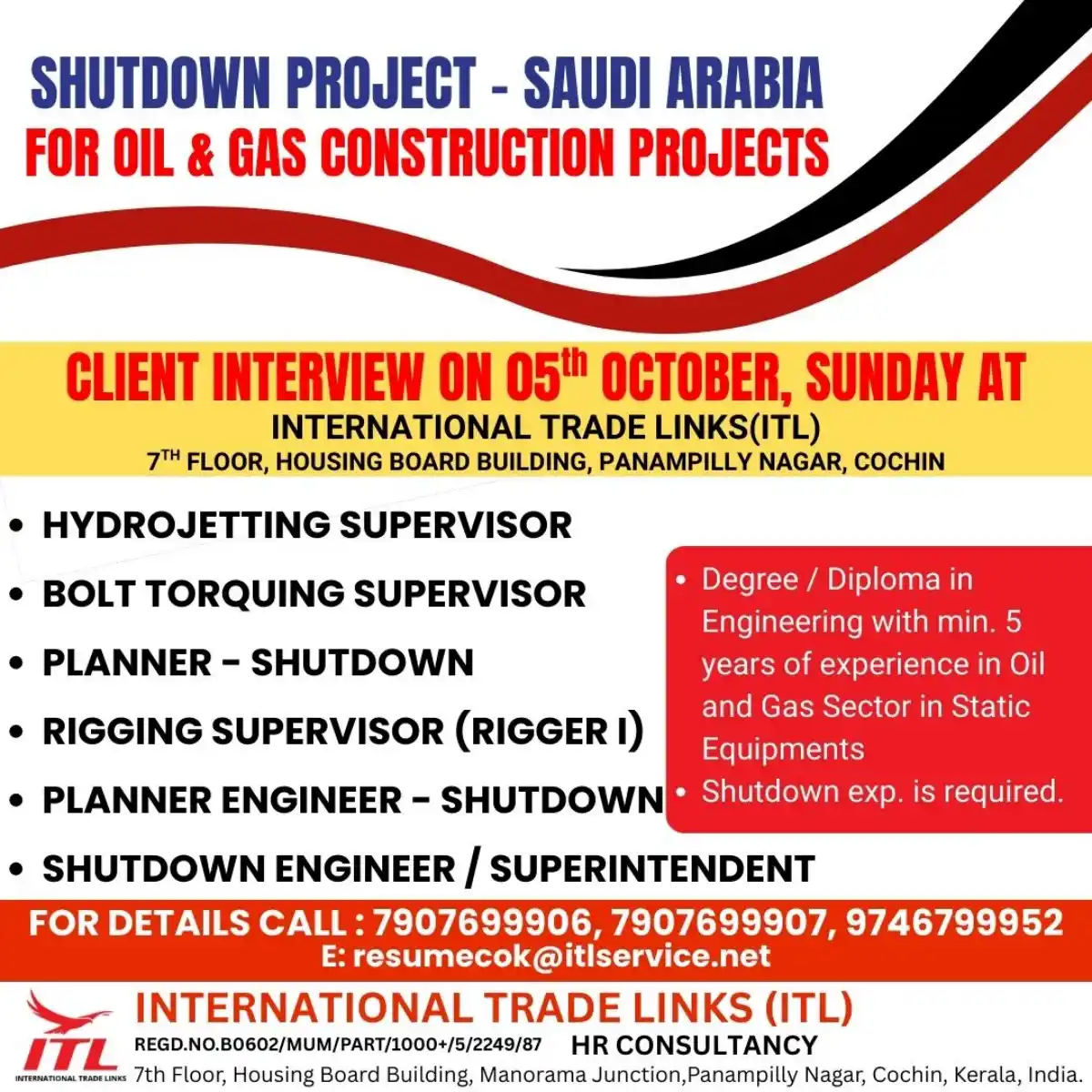 Saudi Shutdown Project Jobs