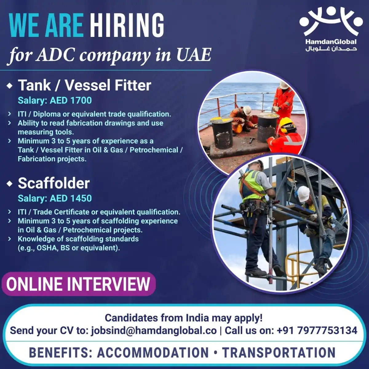 Tank Fitter & Scaffolder Jobs in UAE