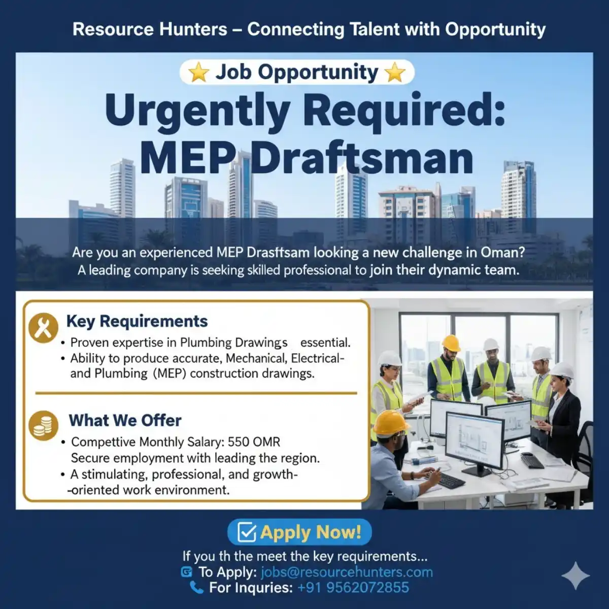 MEP Draftsman – Oman
