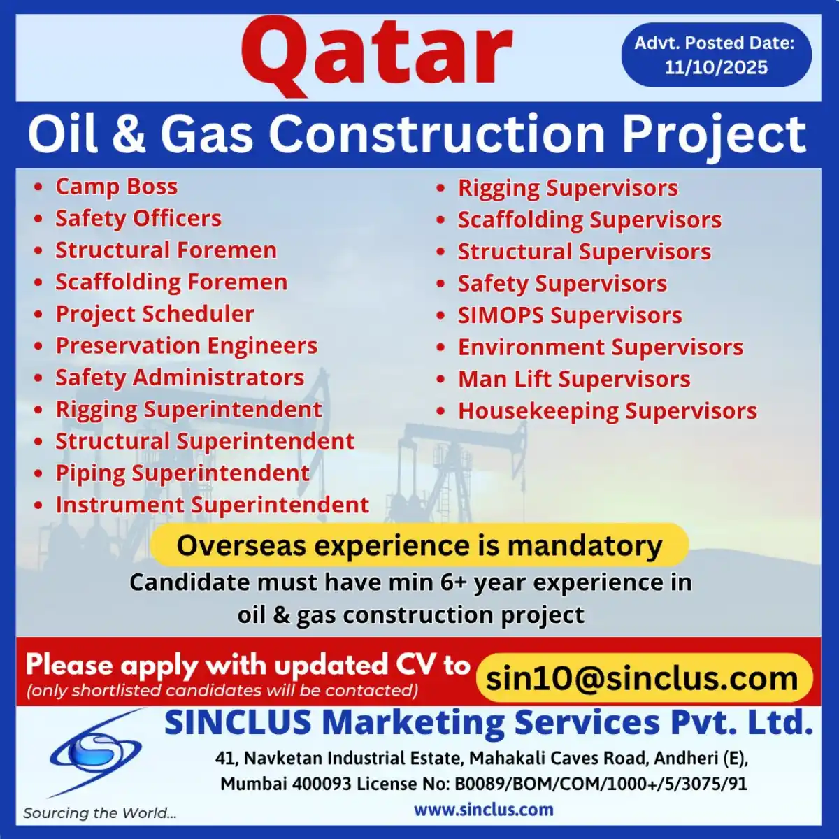 Oil & Gas Jobs Qatar
