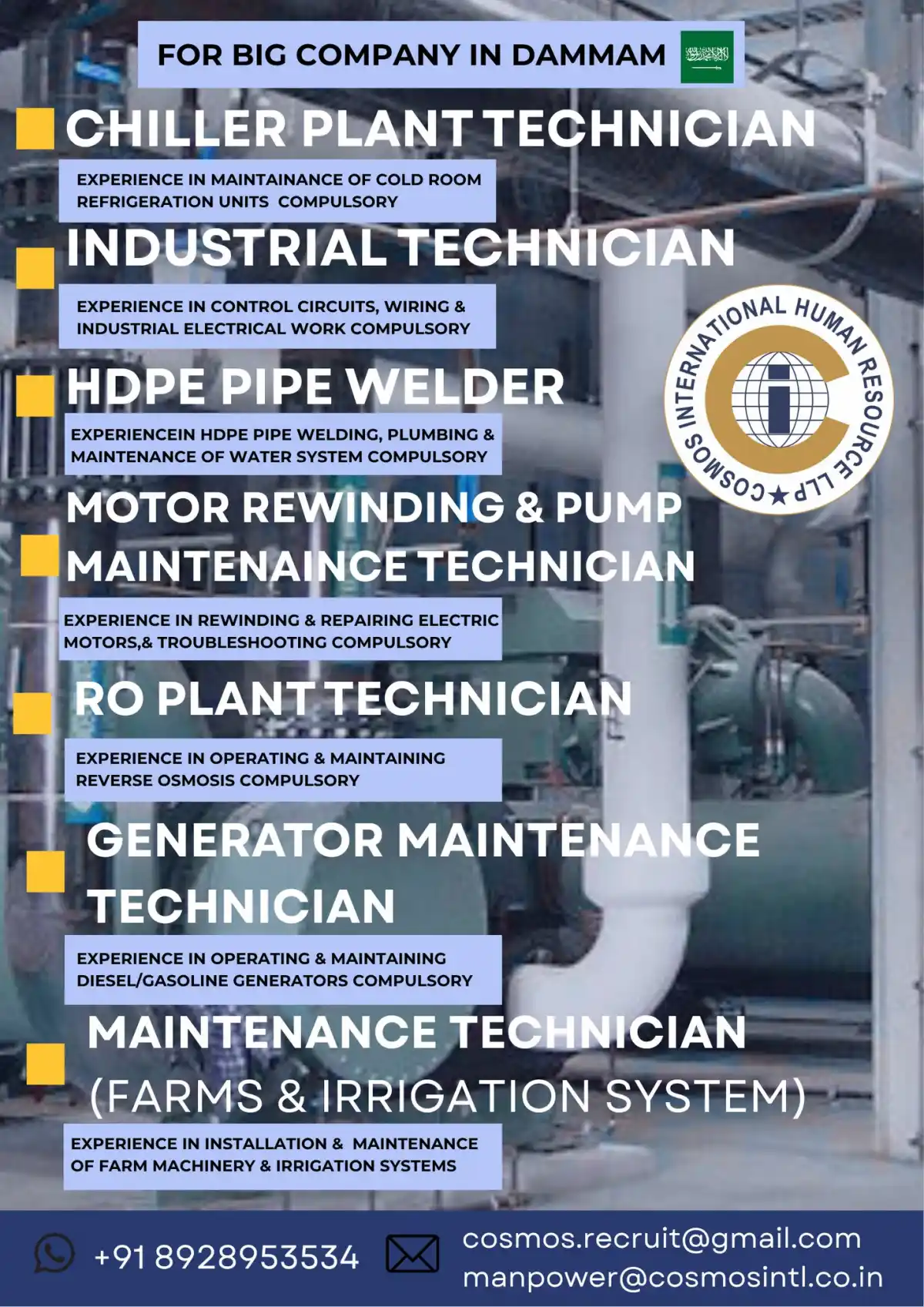 Technician Jobs in Dammam