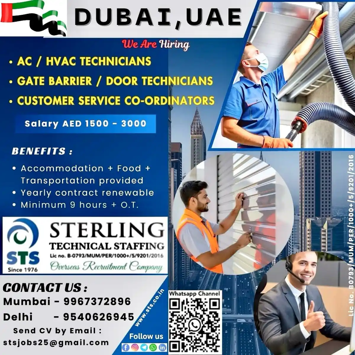 Dubai Job Vacancies – STS Hiring