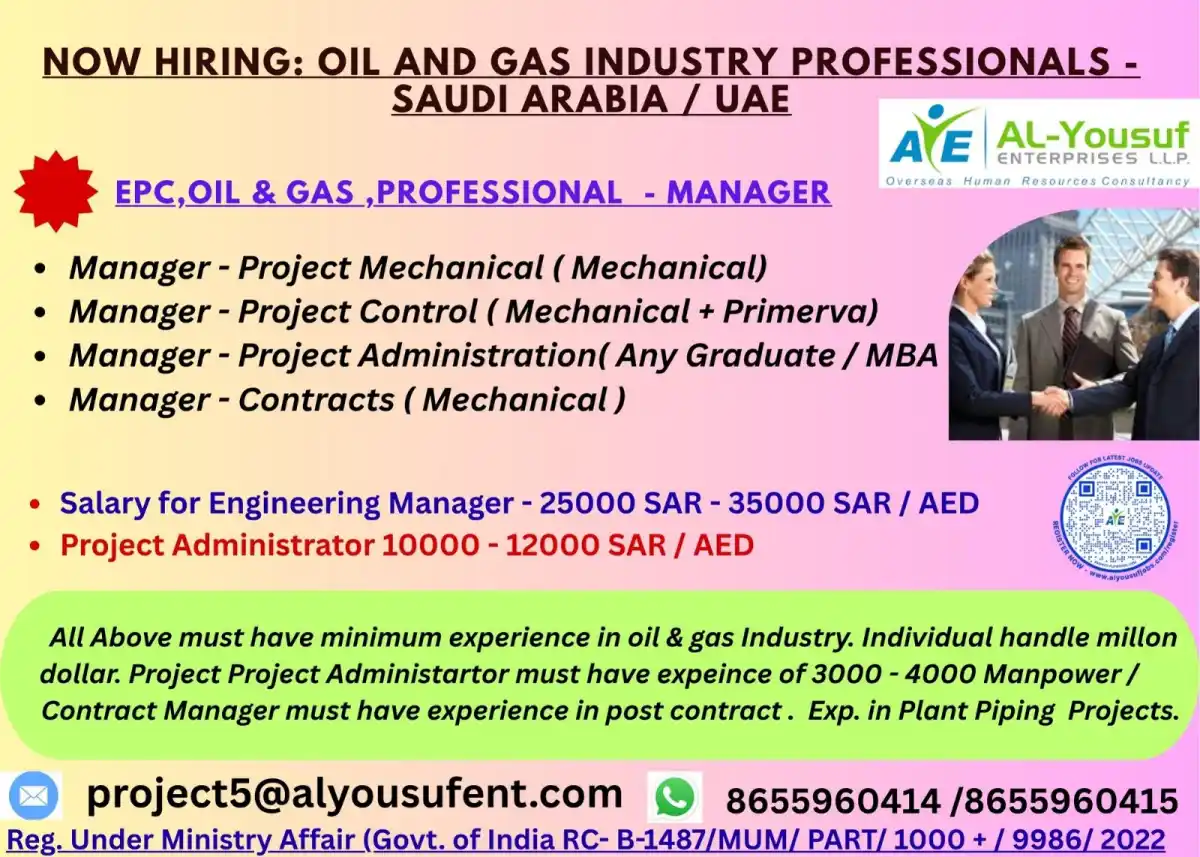 Oil & Gas Manager Jobs