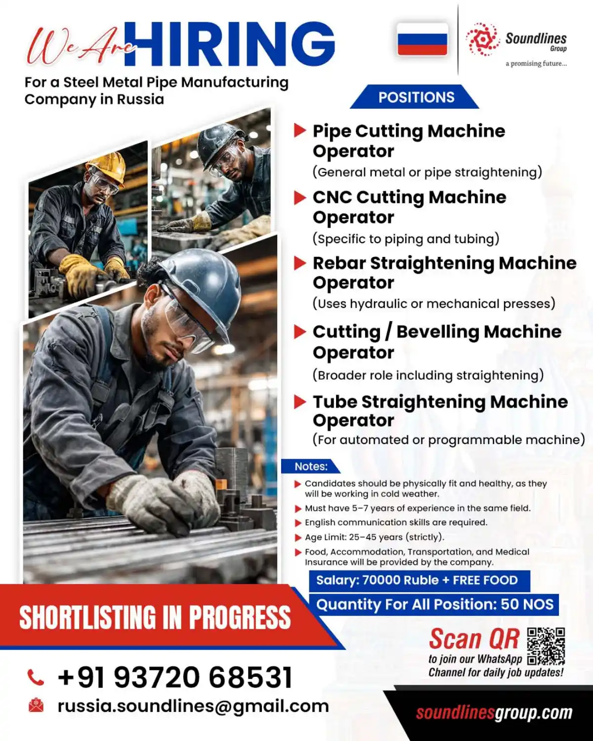 Machine Operator Jobs Russia