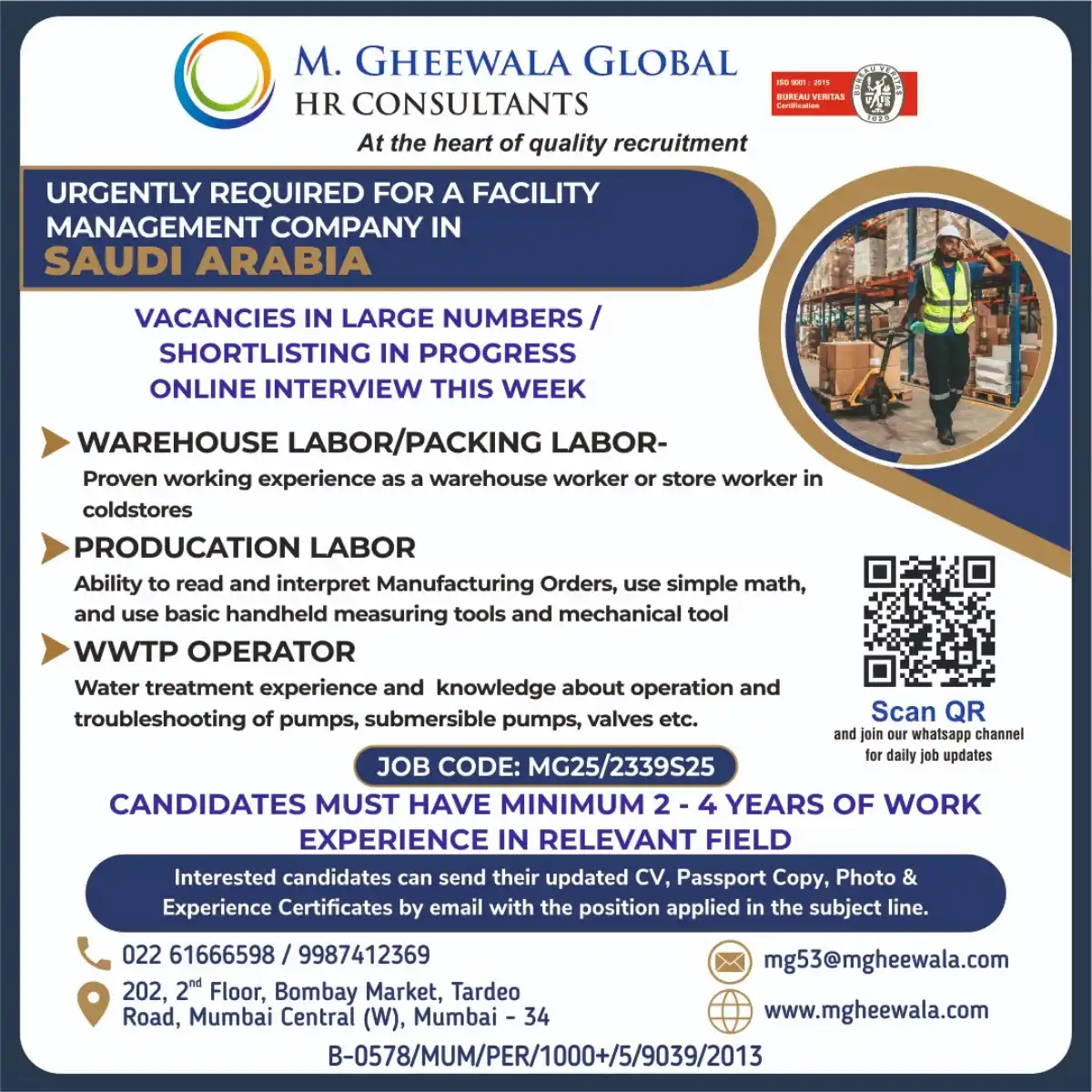 Hiring for Saudi Arabia Jobs