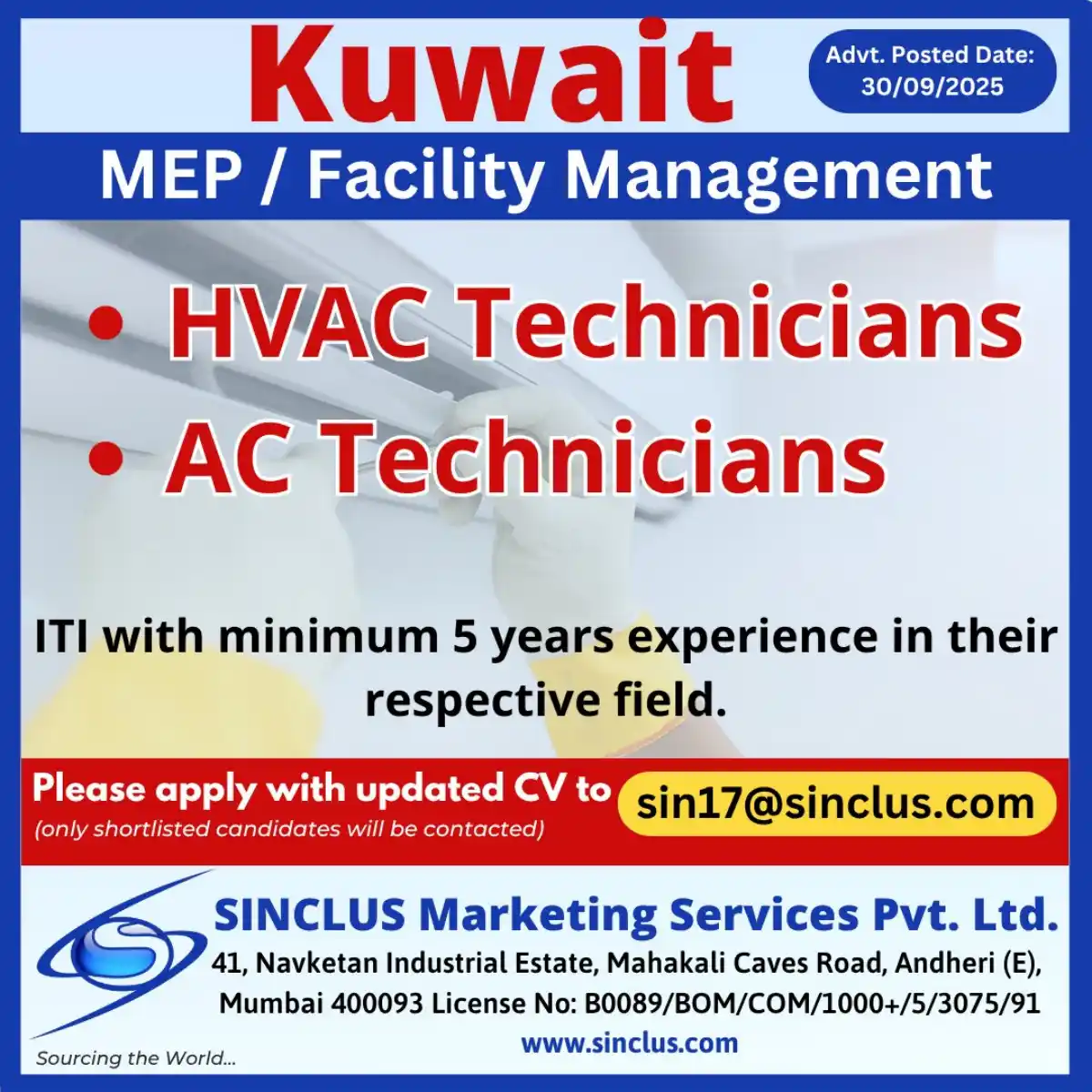 HVAC Jobs Kuwait