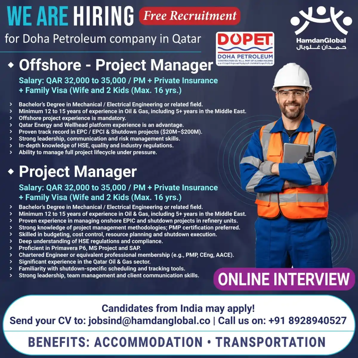 Project Manager Jobs Qatar