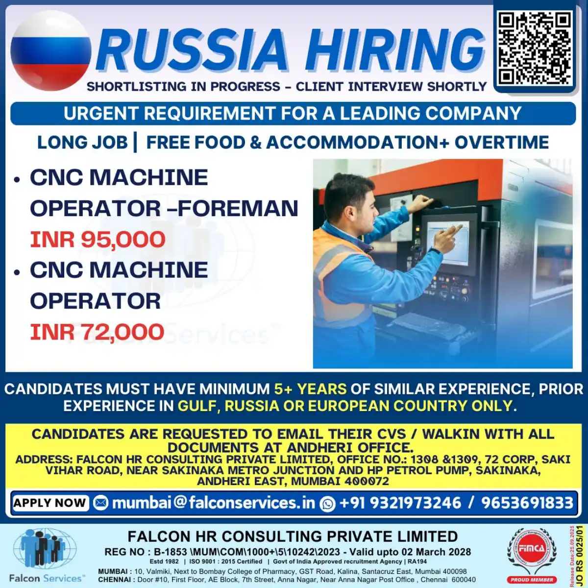 CNC Jobs Russia