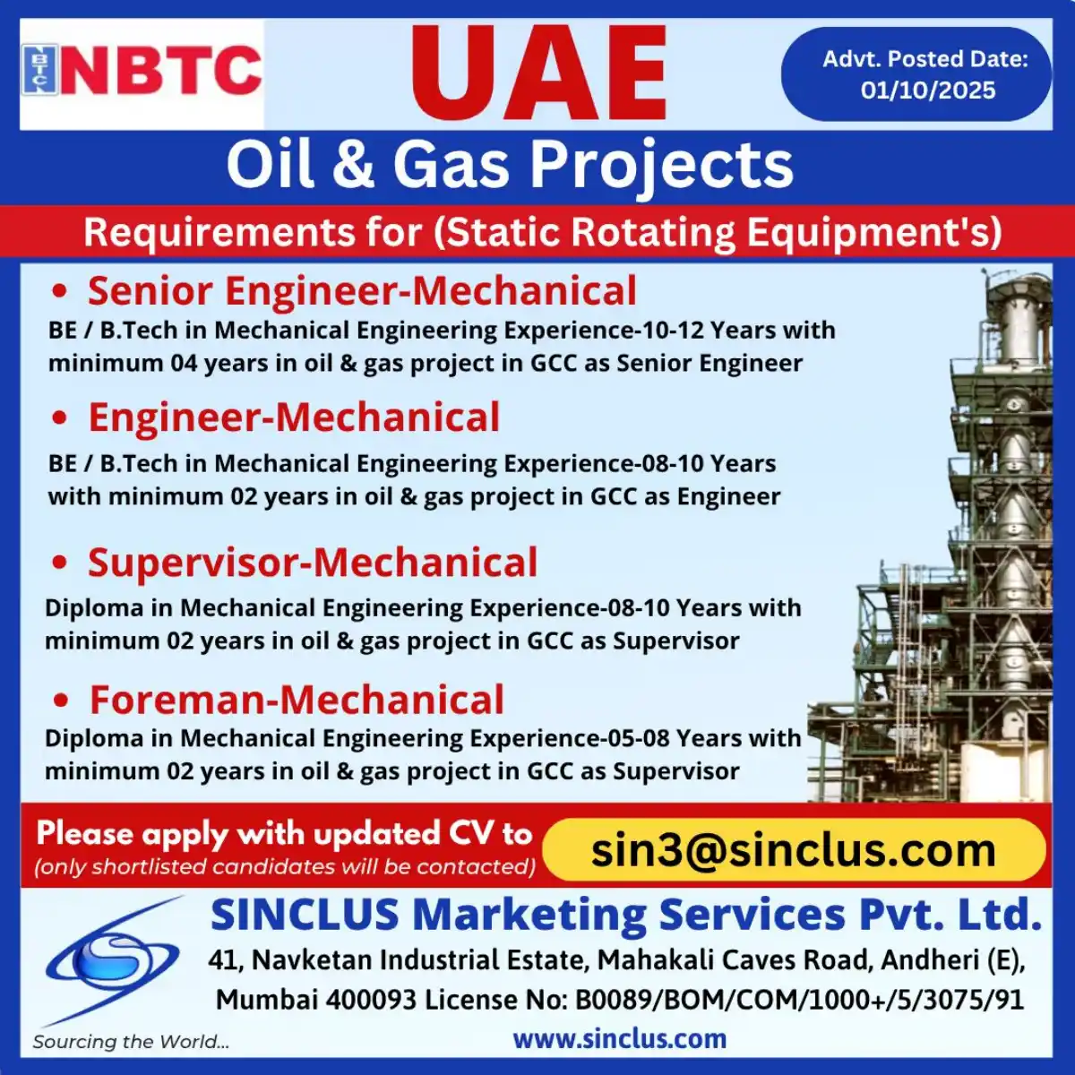 Mechanical Engineer Jobs UAE