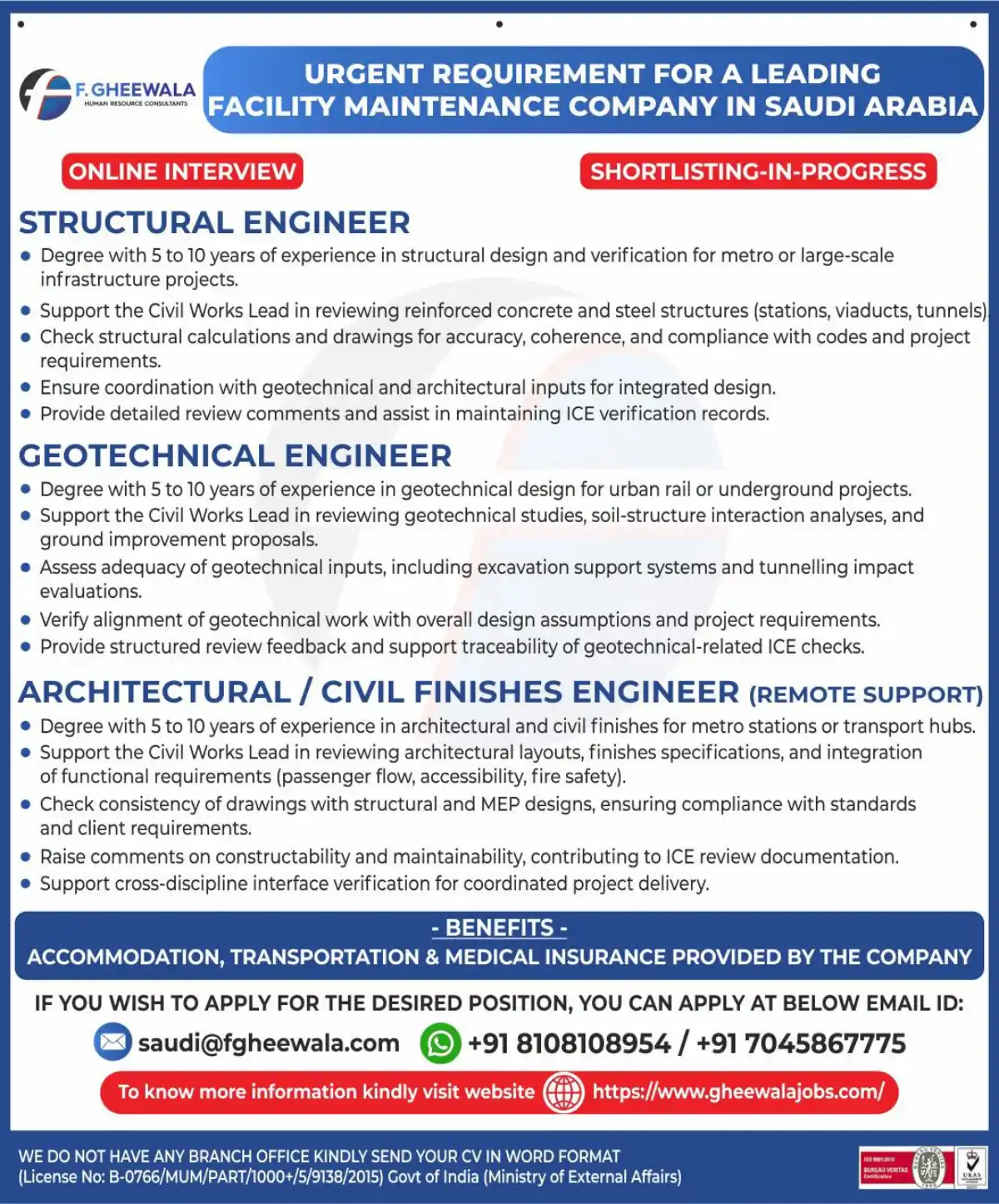 Engineer Jobs in Saudi Arabia