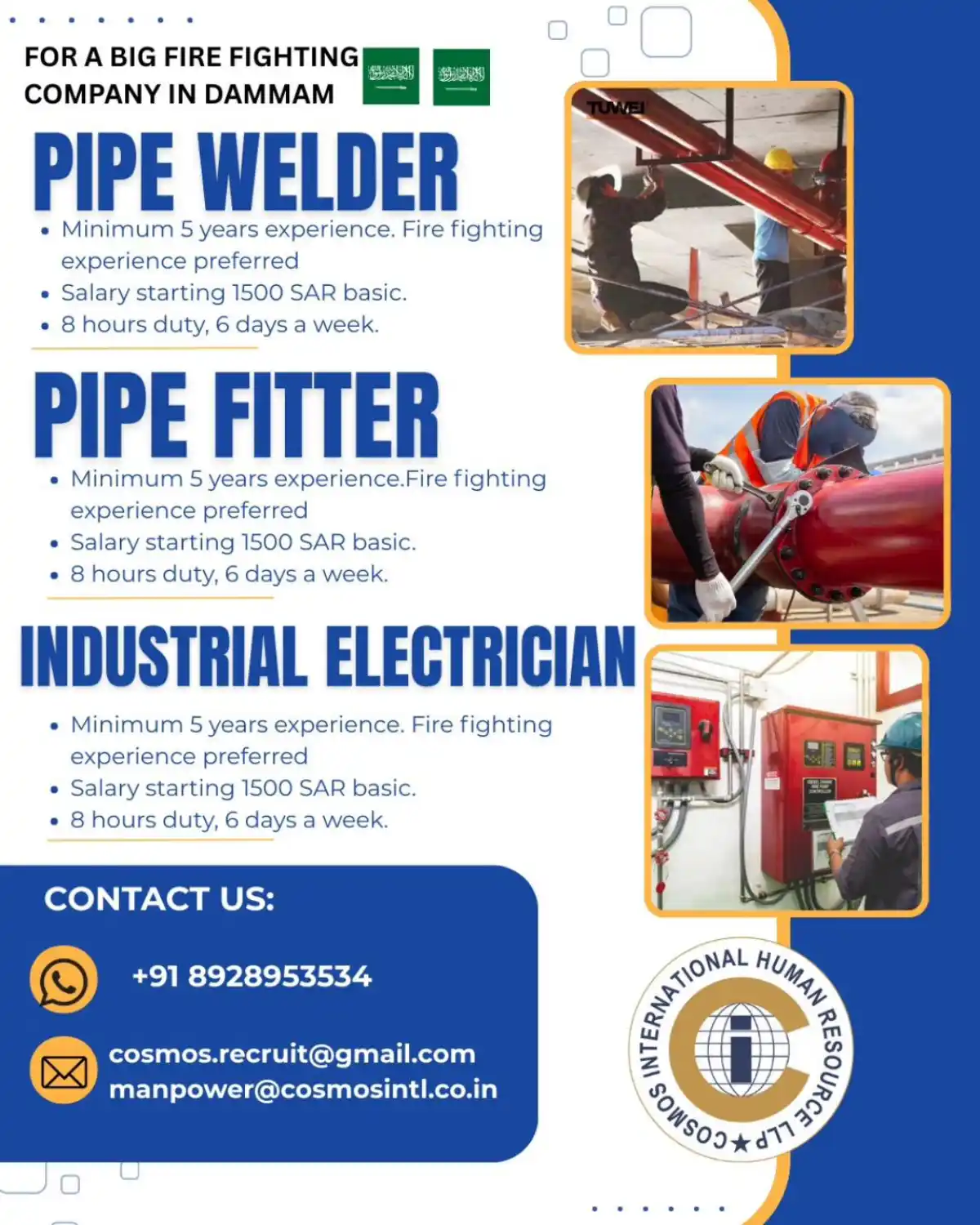 Fire Fighting Jobs in Dammam