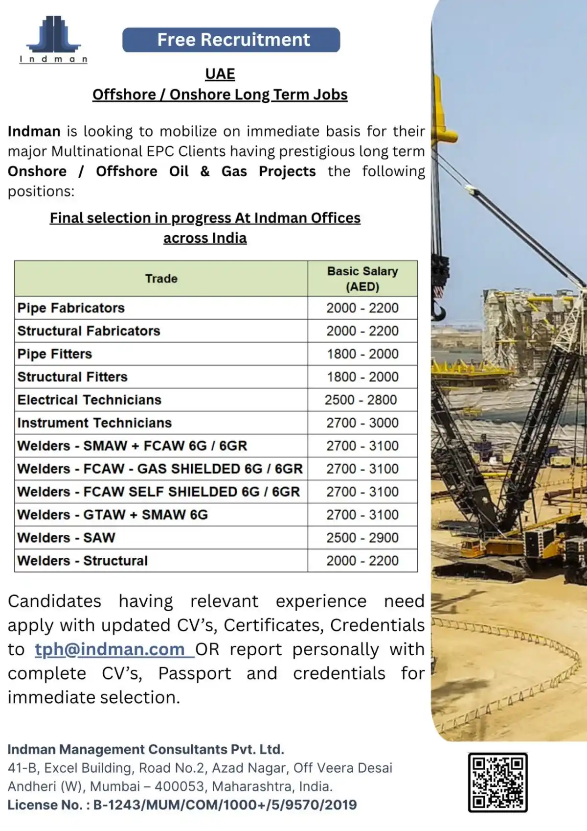 UAE Oil and Gas Jobs – Indman