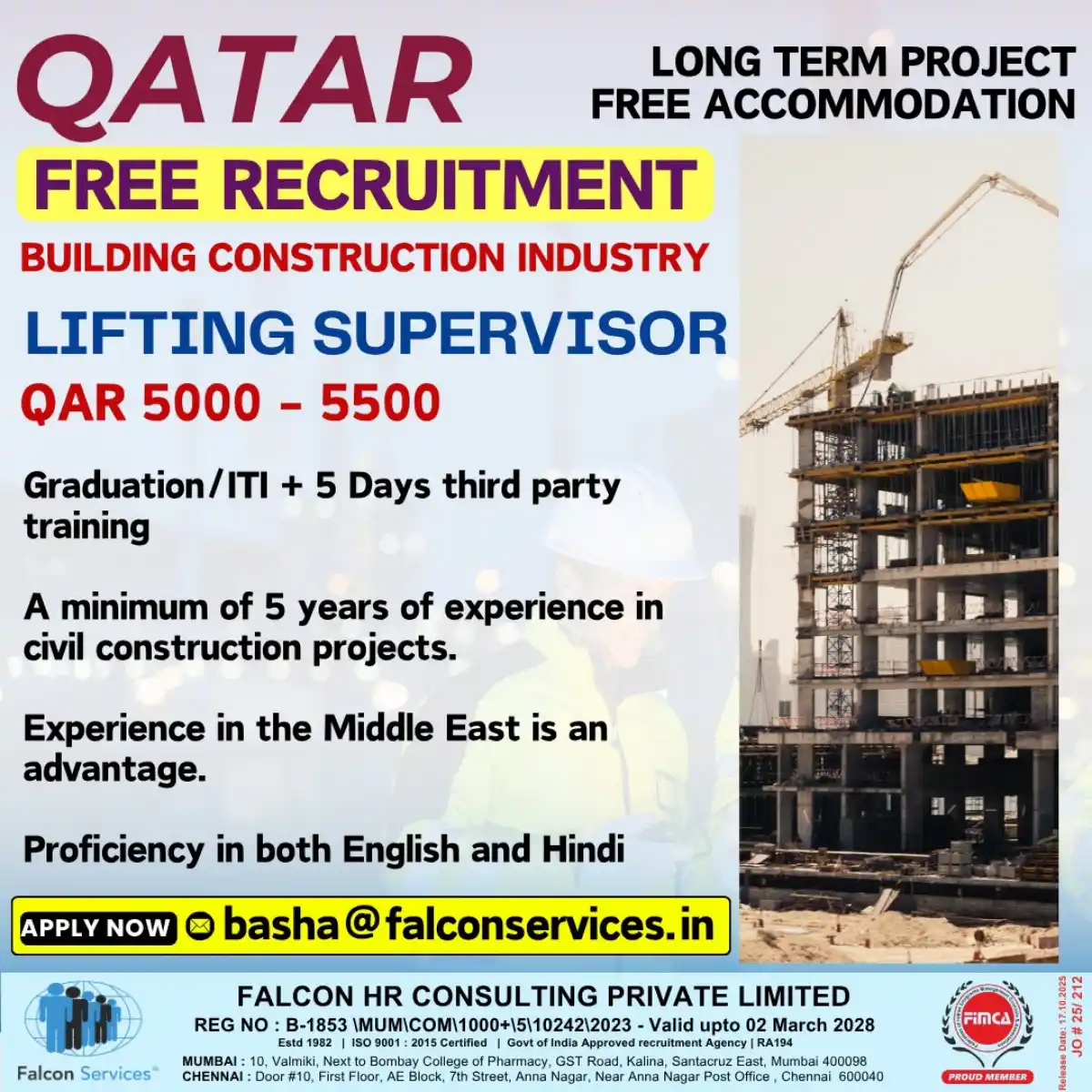 Lifting Supervisor Qatar
