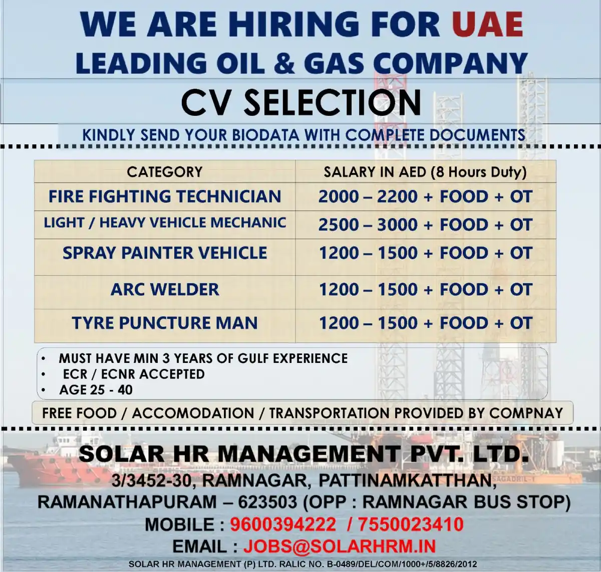 UAE Oil Gas Jobs