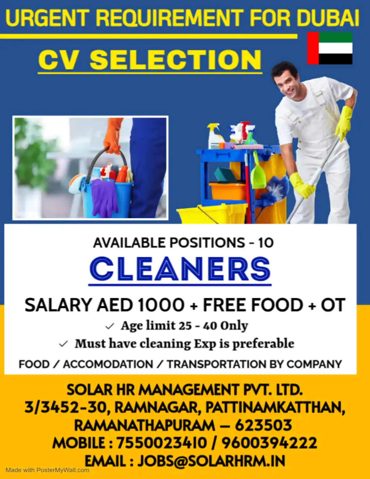 Cleaners Dubai Urgent
