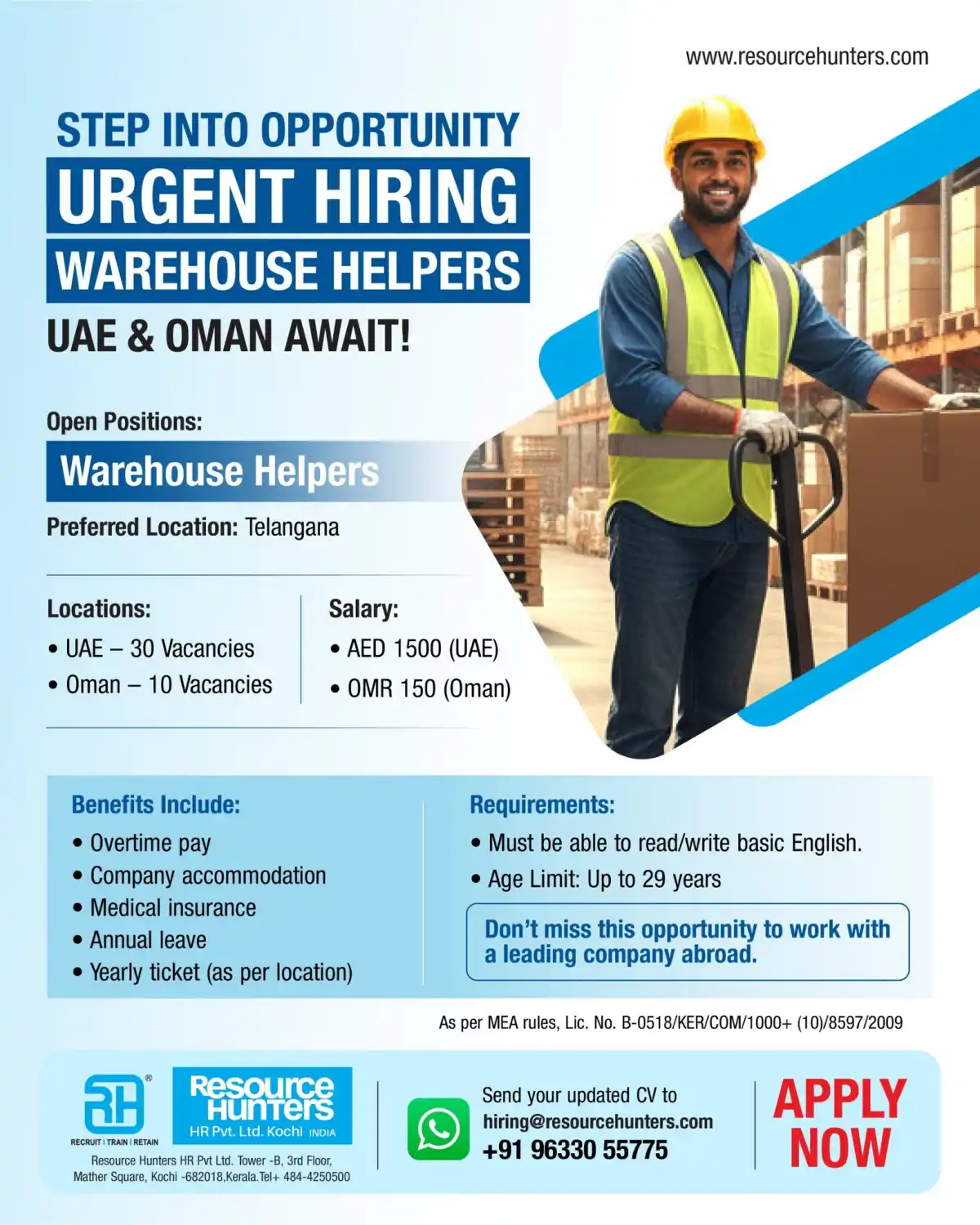 Warehouse Helpers UAE Oman