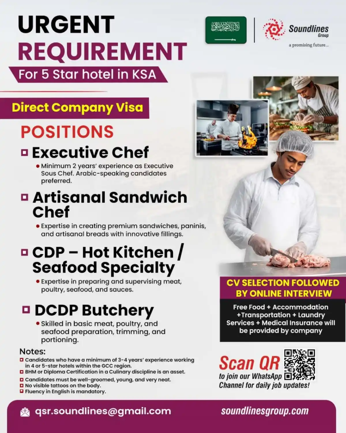 Chef Jobs in KSA