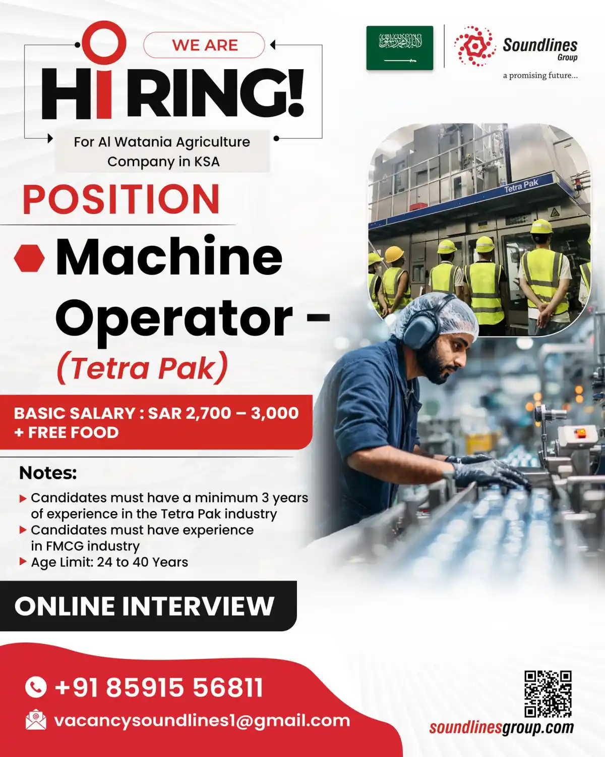 Machine Operator Tetra Pak Job