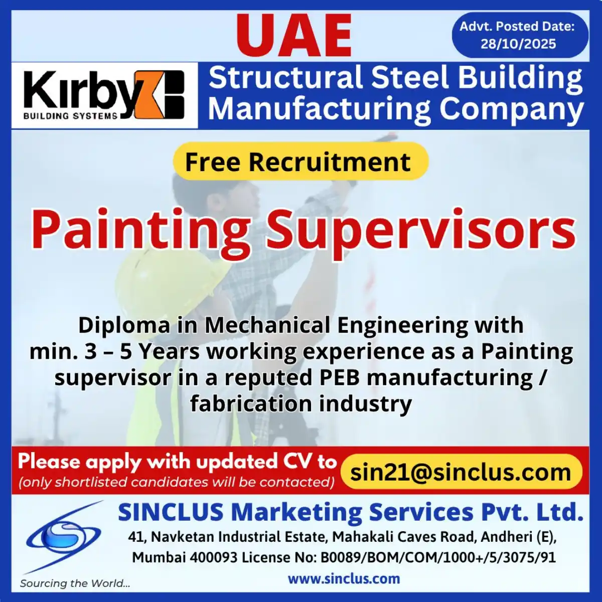 Painting Supervisors UAE