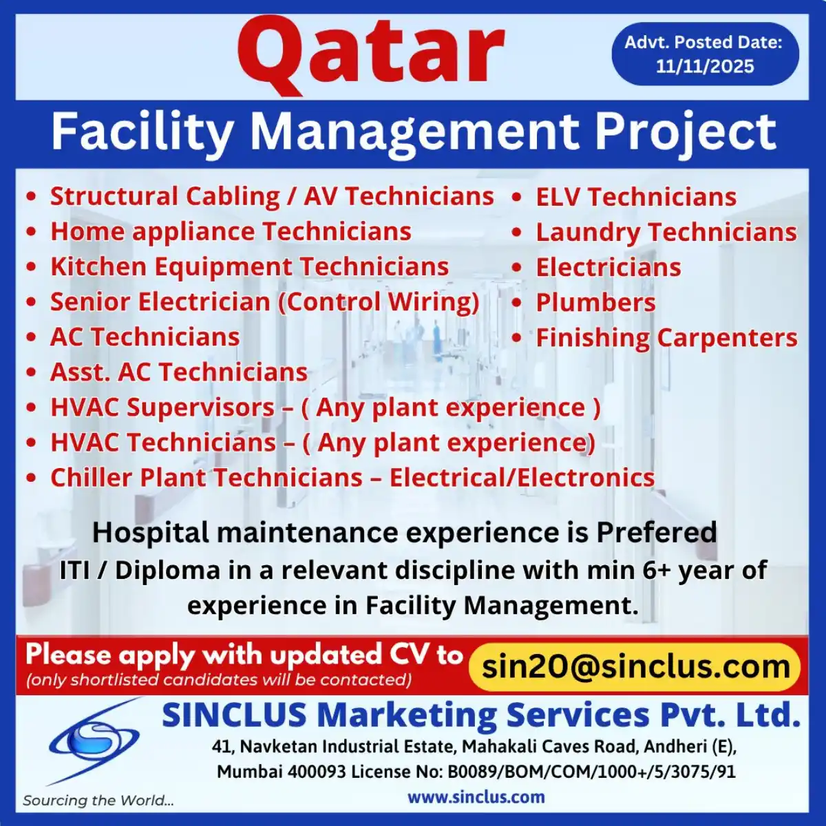 Facility Management Jobs Qatar