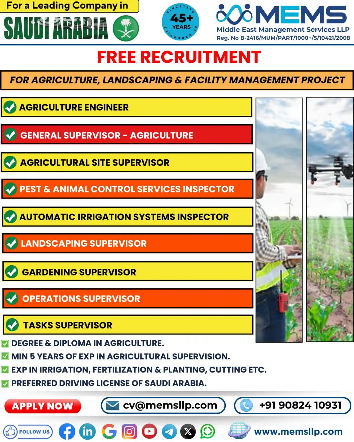 Agri Jobs KSA
