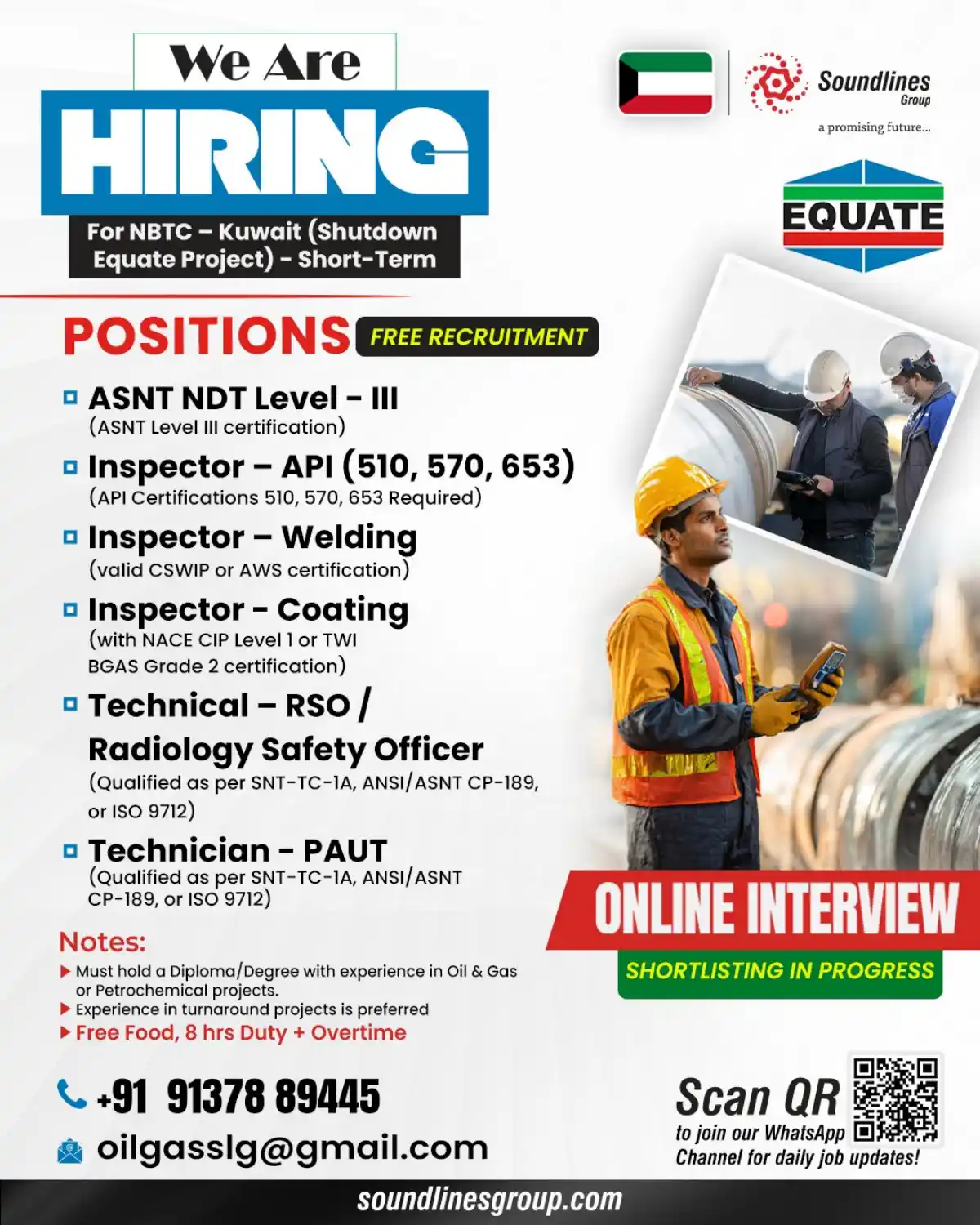 NBTC Kuwait Job Vacancies