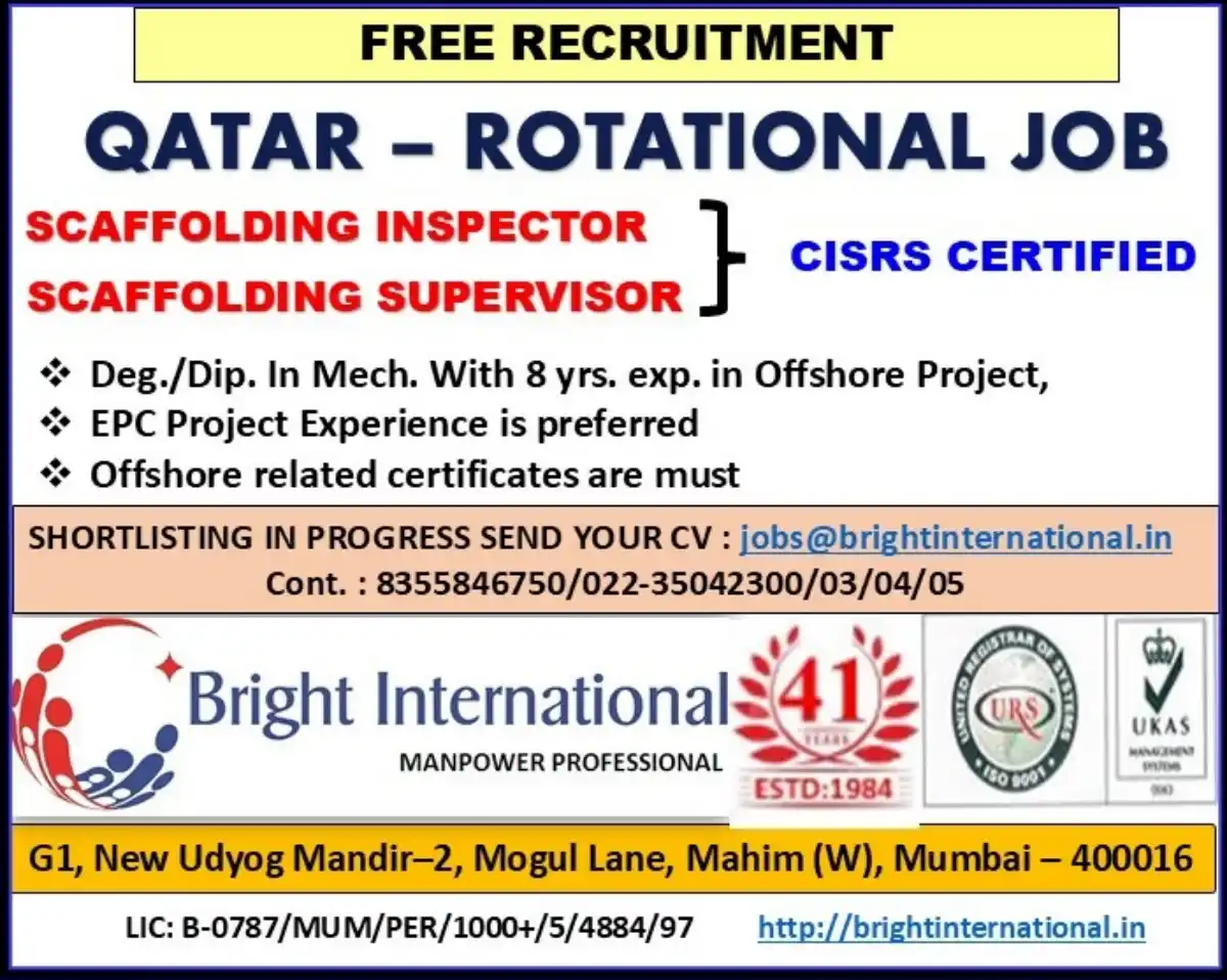 Scaffolding Jobs Qatar
