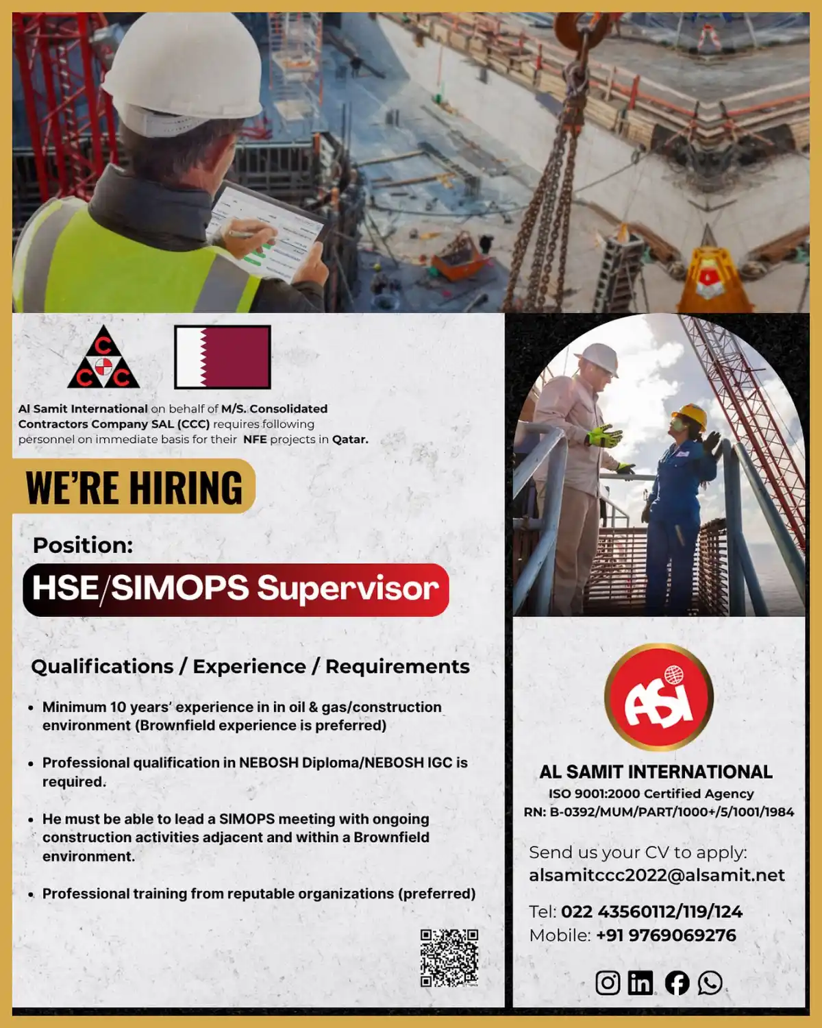 HSE SIMOPS Supervisor Job