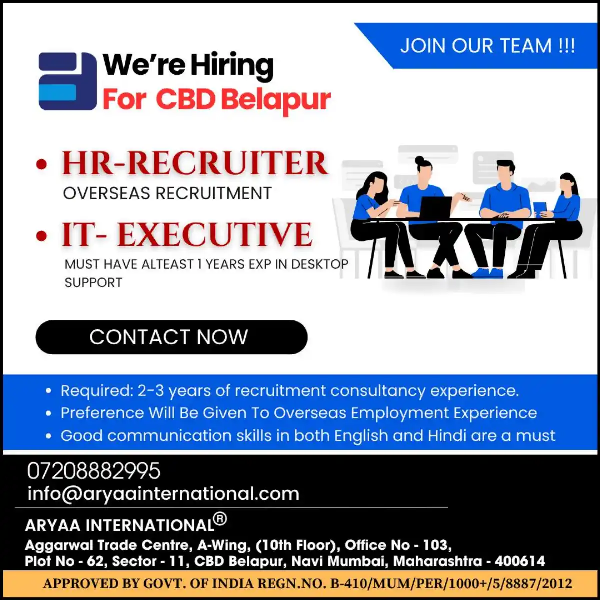 HR Recruiter and IT Executive Jobs