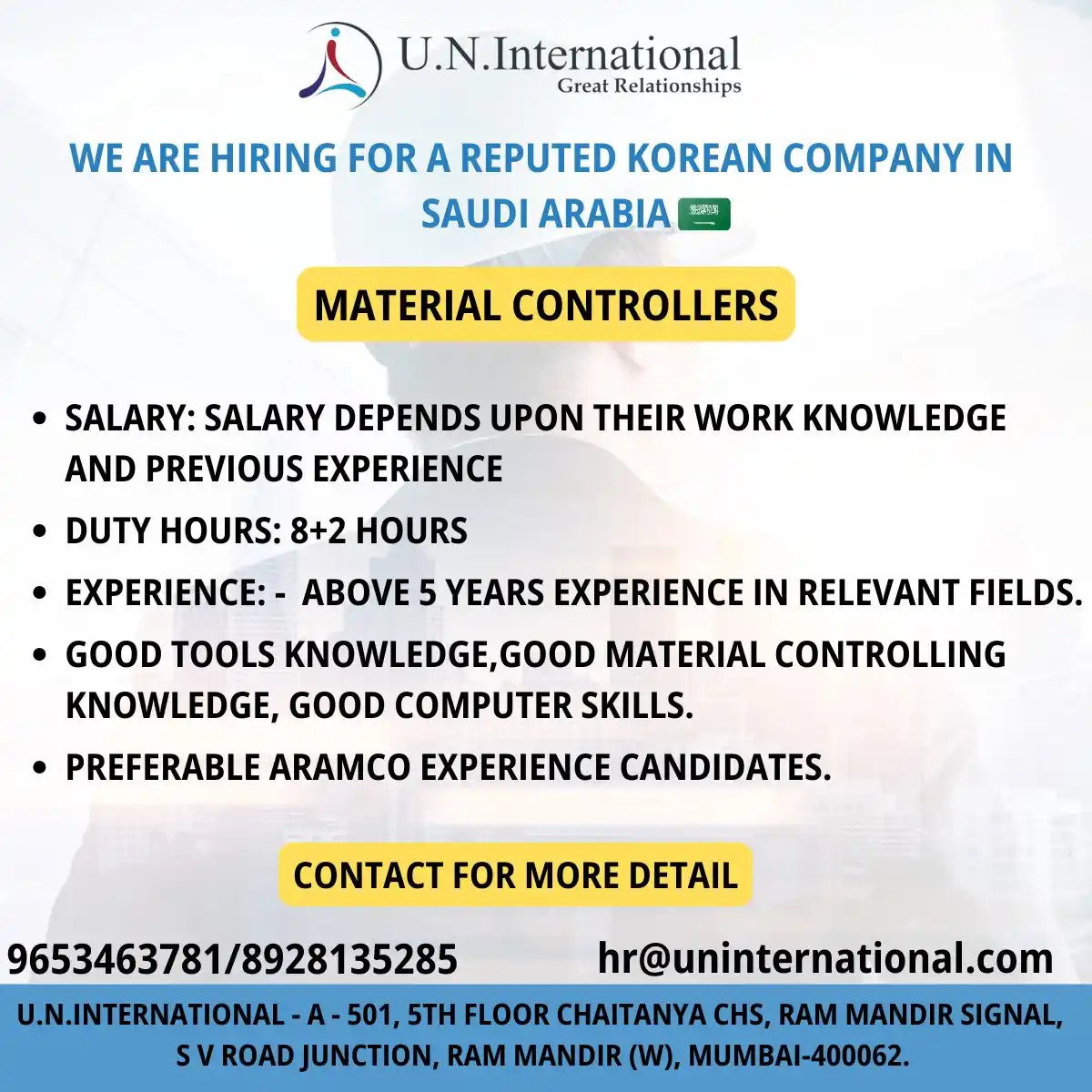 Material Controller Jobs