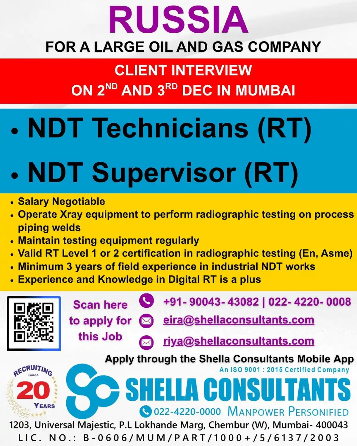 NDT Jobs Russia