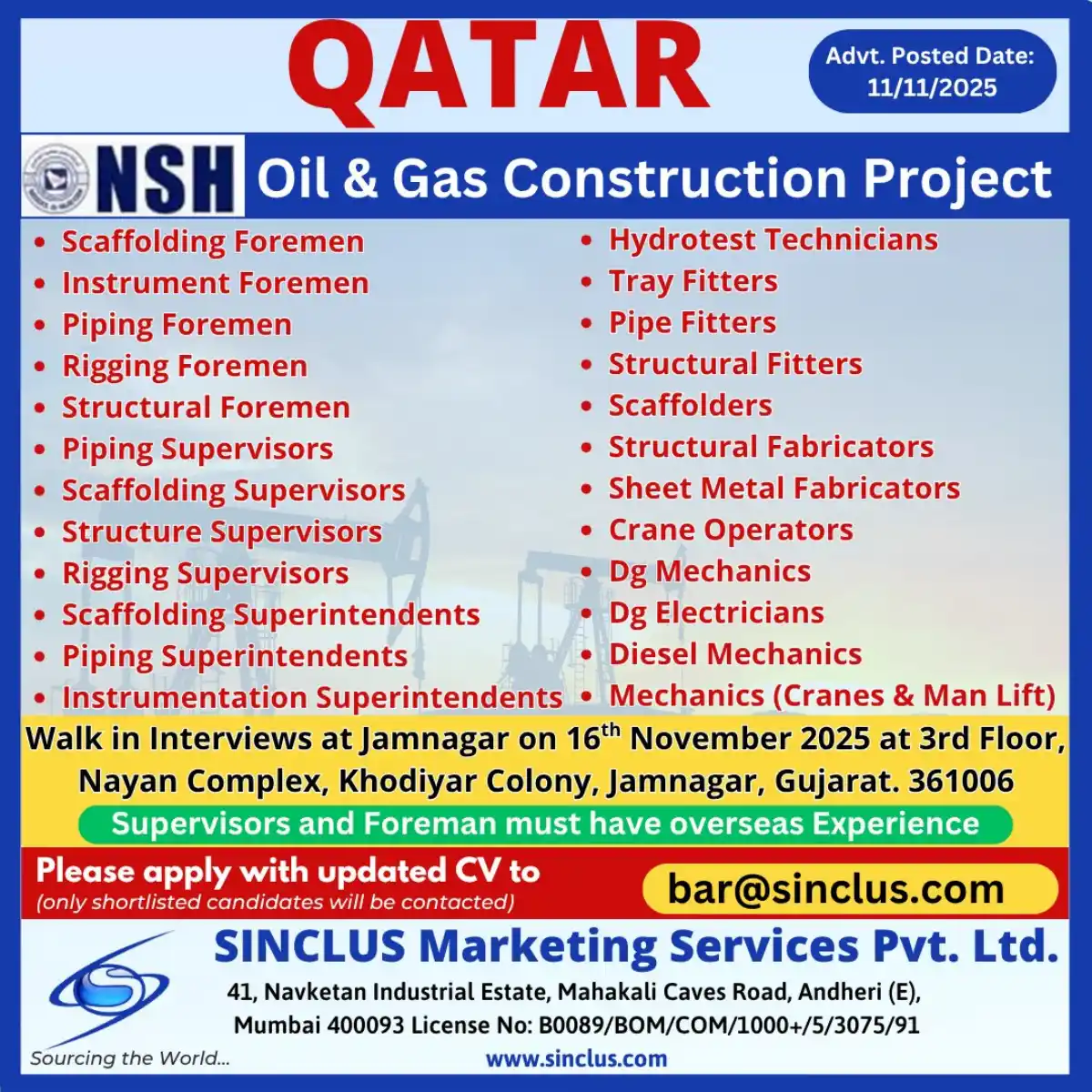 Qatar Oil & Gas Jobs 2025
