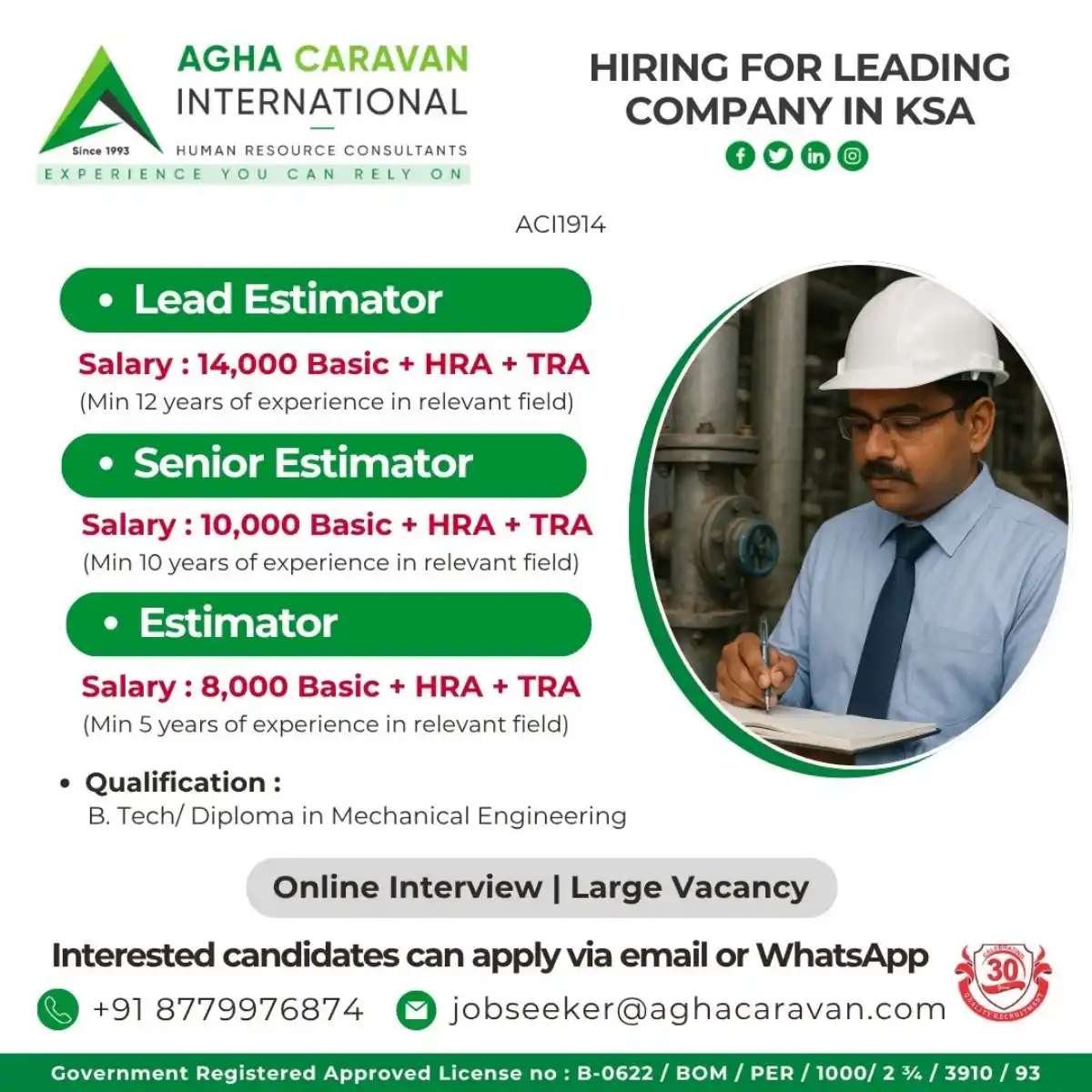 Estimator Jobs in KSA
