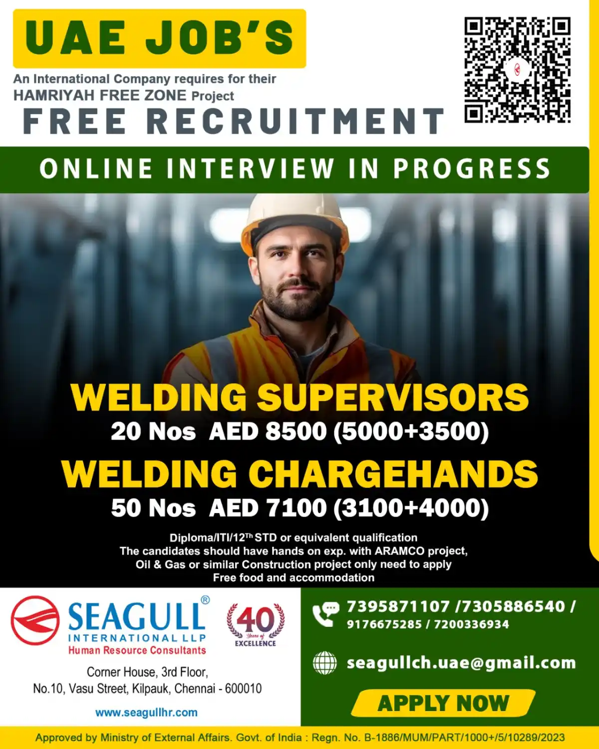 Welding Jobs UAE