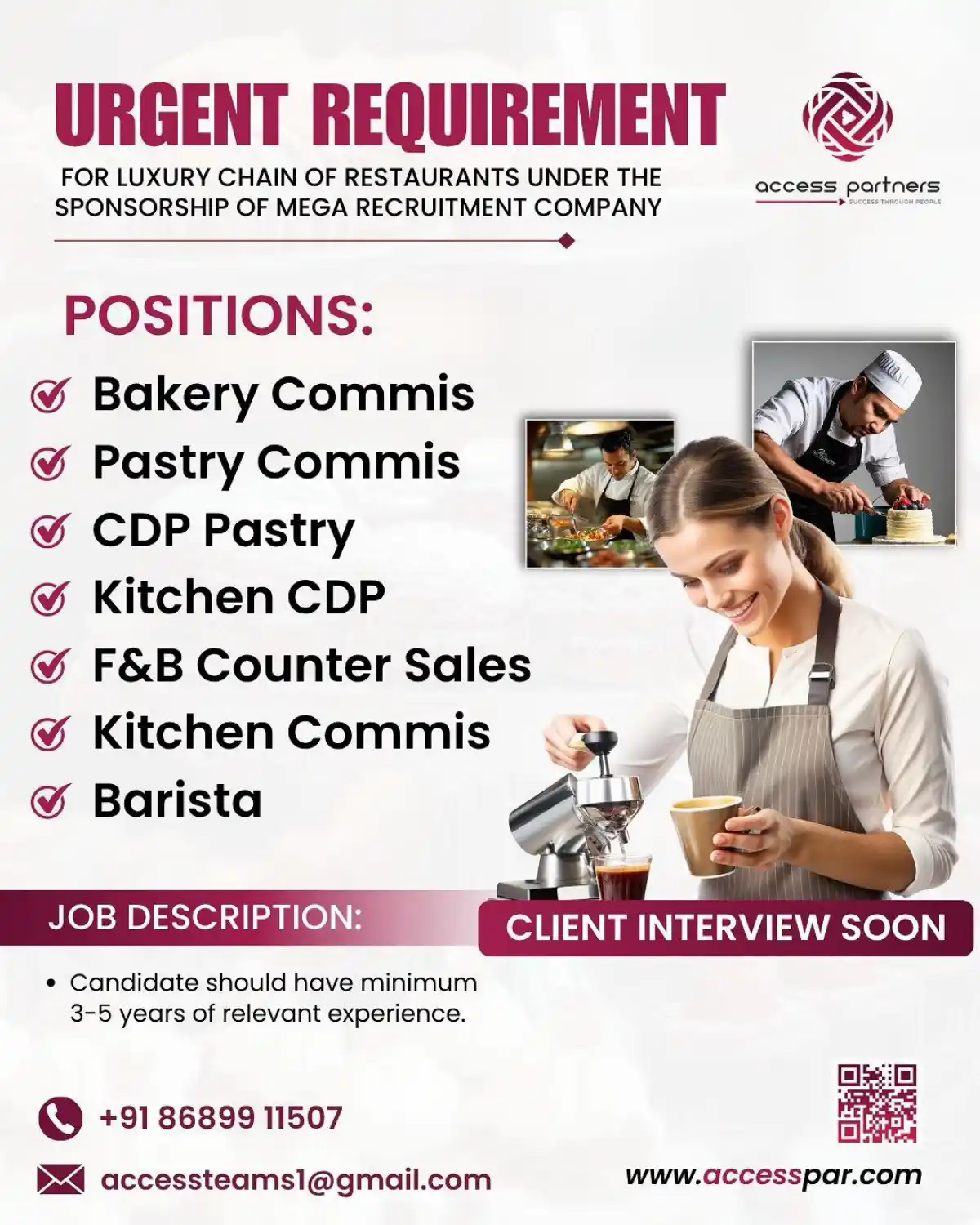 Urgent Restaurant Careers
