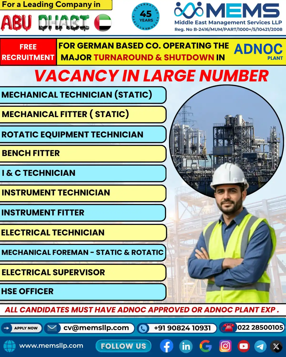 ADNOC Plant Jobs