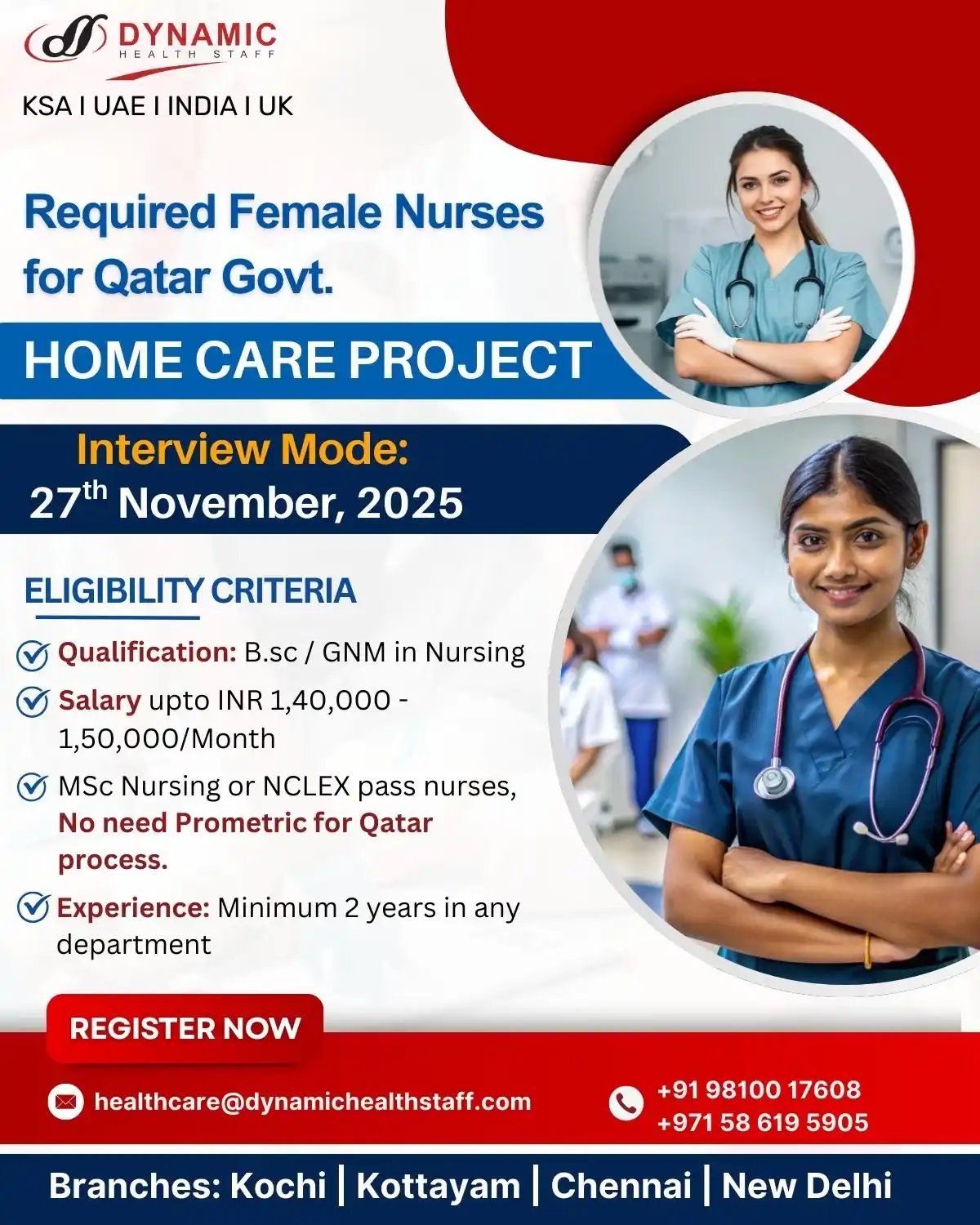 Nurses for Qatar Home Care