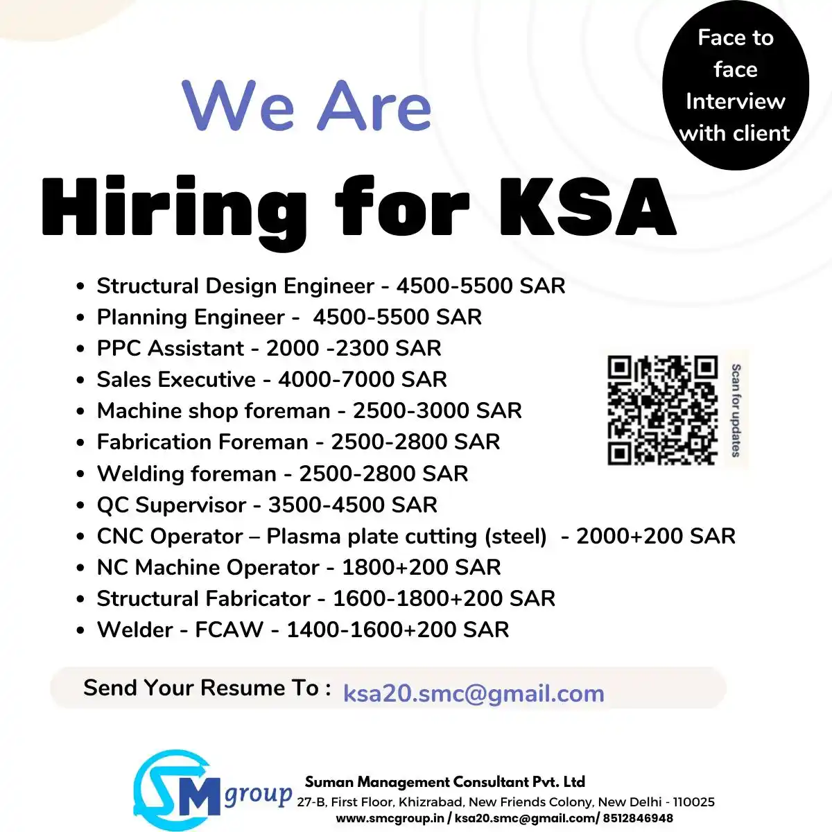 KSA Jobs at SMC Group