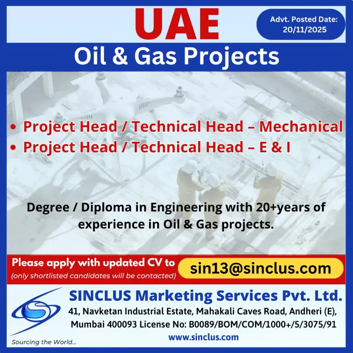 Project Head Jobs in UAE Oil & Gas