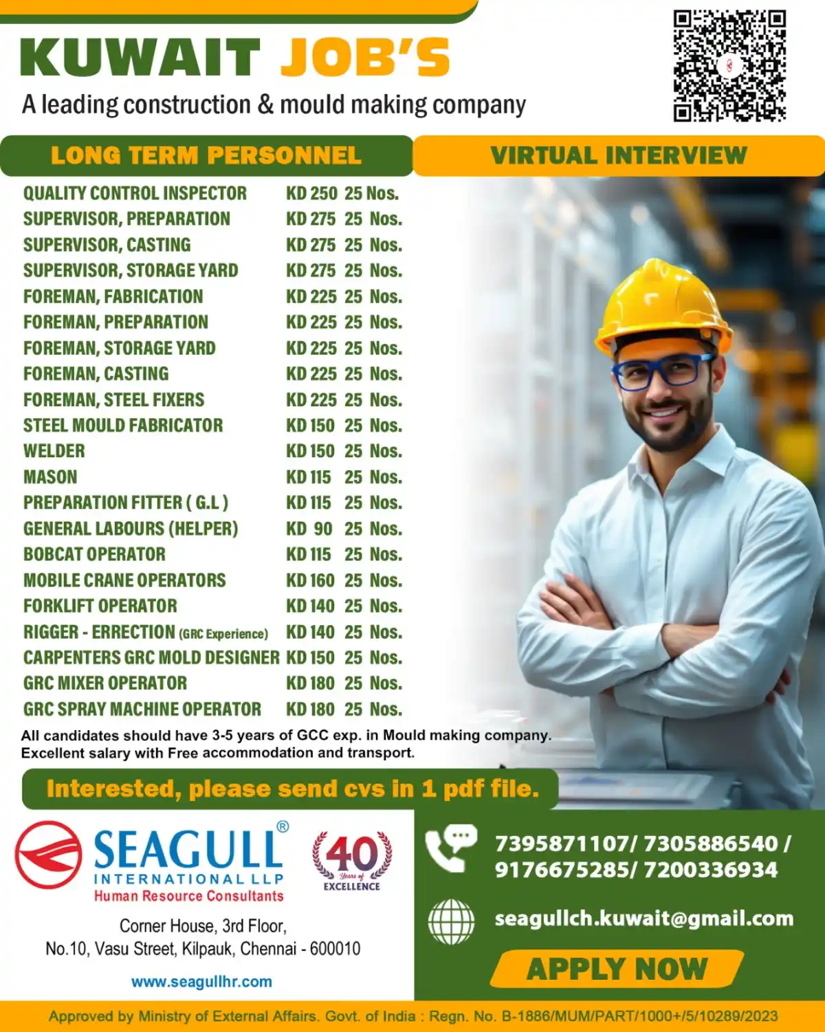 Kuwait Construction Jobs