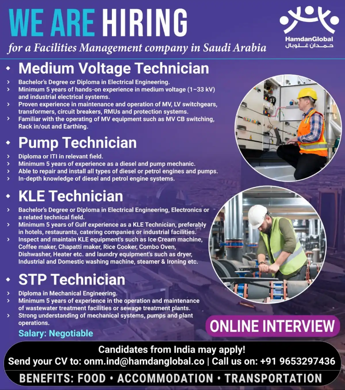 Technician Jobs in Saudi Arabia
