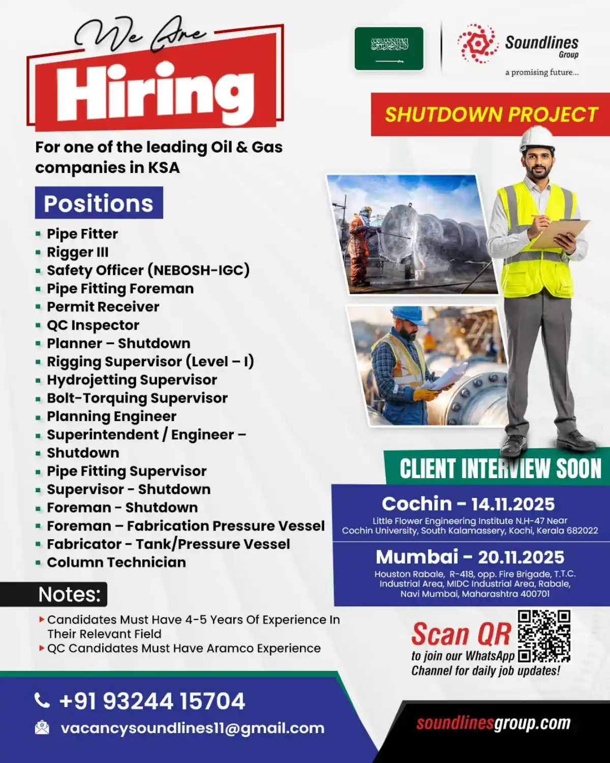 KSA Shutdown Project Jobs