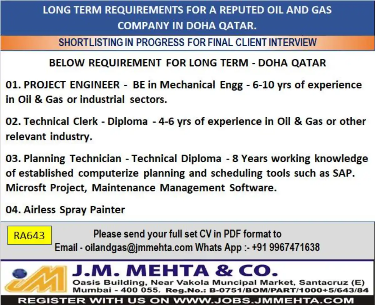 Oil & Gas Jobs Doha