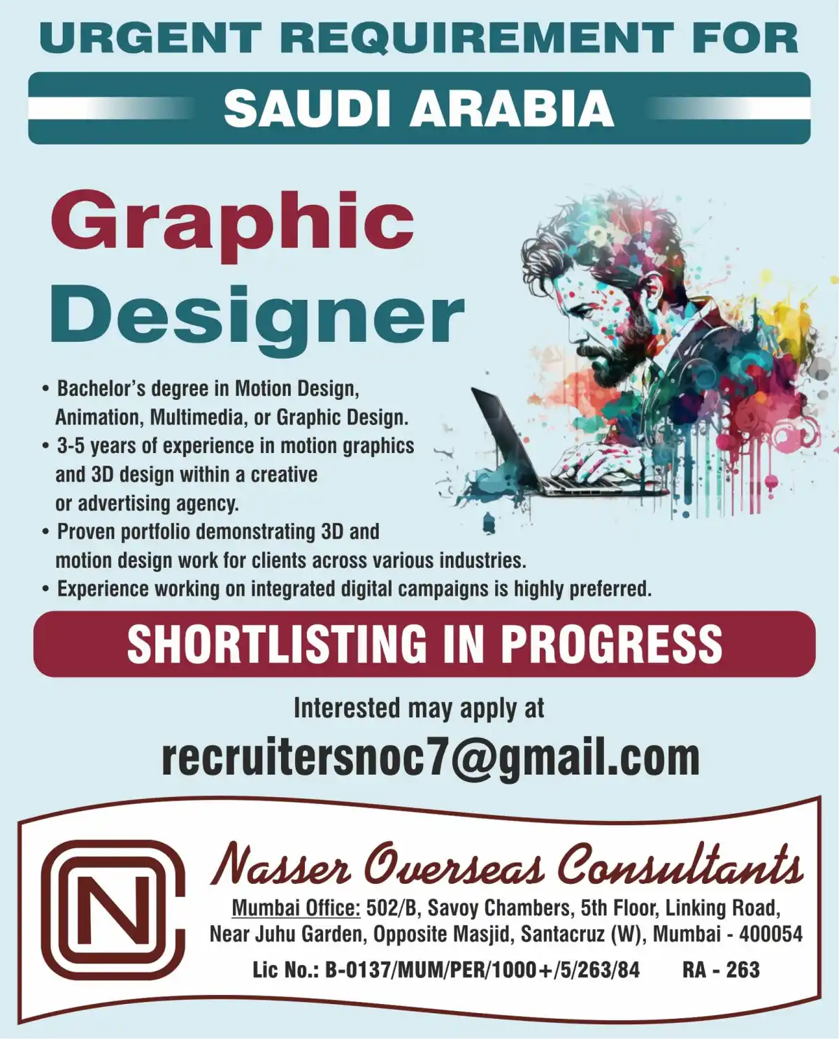 Graphic Designer – Saudi Arabia